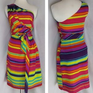 Maurices multicolored one-shoulder Mini Dress (size M)
